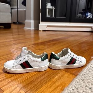 Gucci Kids New Ace Low-Top Sneakers. Size EU 22.